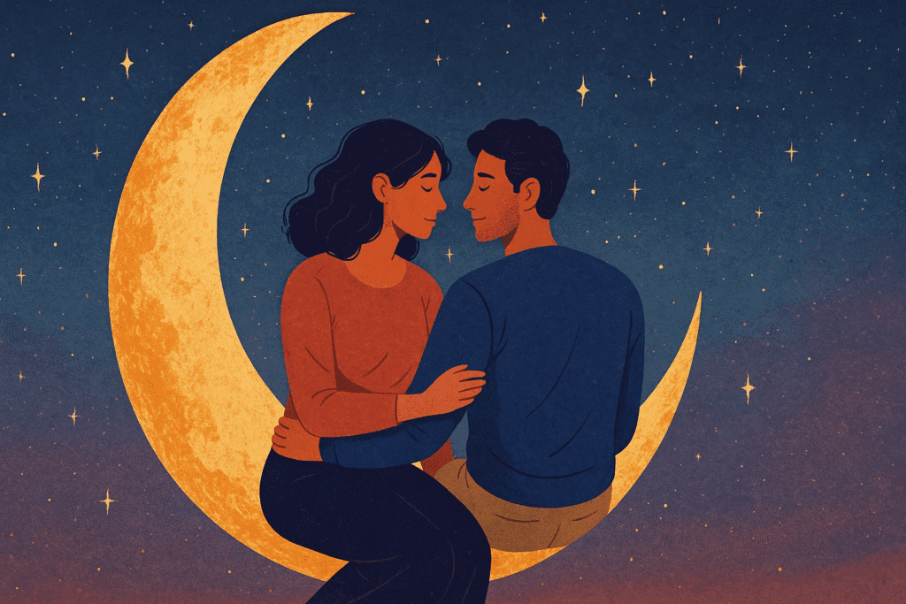 “Full moon above water symbolizing emotions and intuition”